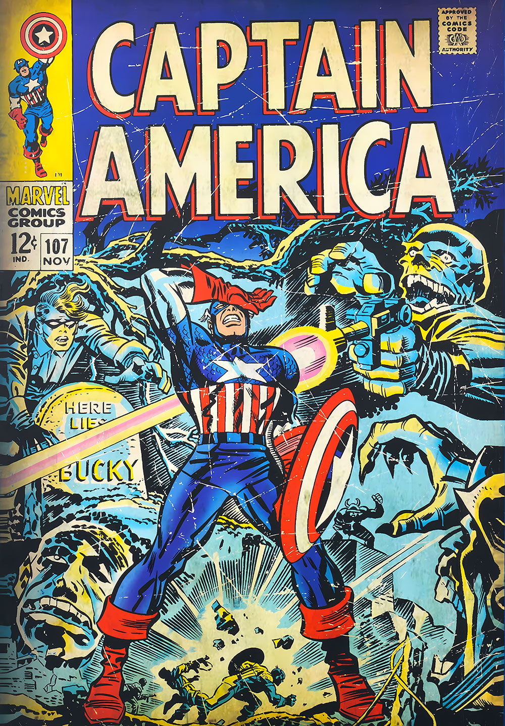 Captain America Comic Poster