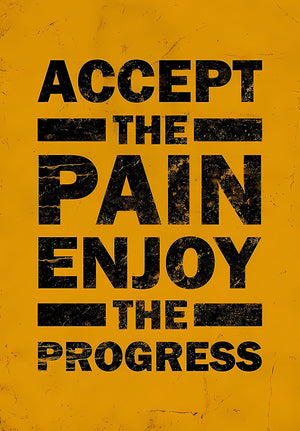 What If It All Works Out - Inspiration motivational metal poster design 02 on stainless steel by Chromaplate