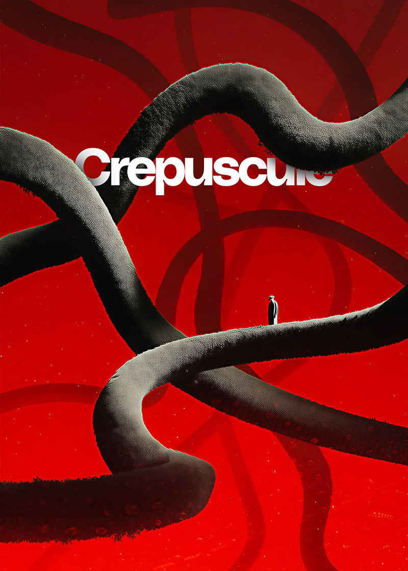 Crepuscule Dark Wall Art wall metal poster on stainless steel by Chromaplate