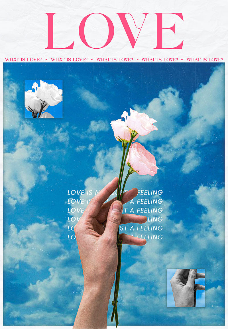 What is Love? wall metal poster on stainless steel by Chromaplate