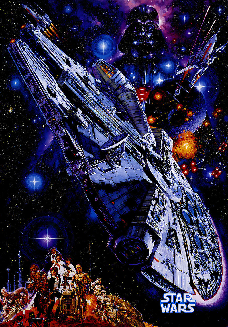 Star Wars movie metal poster design 02 on stainless steel by Chromaplate