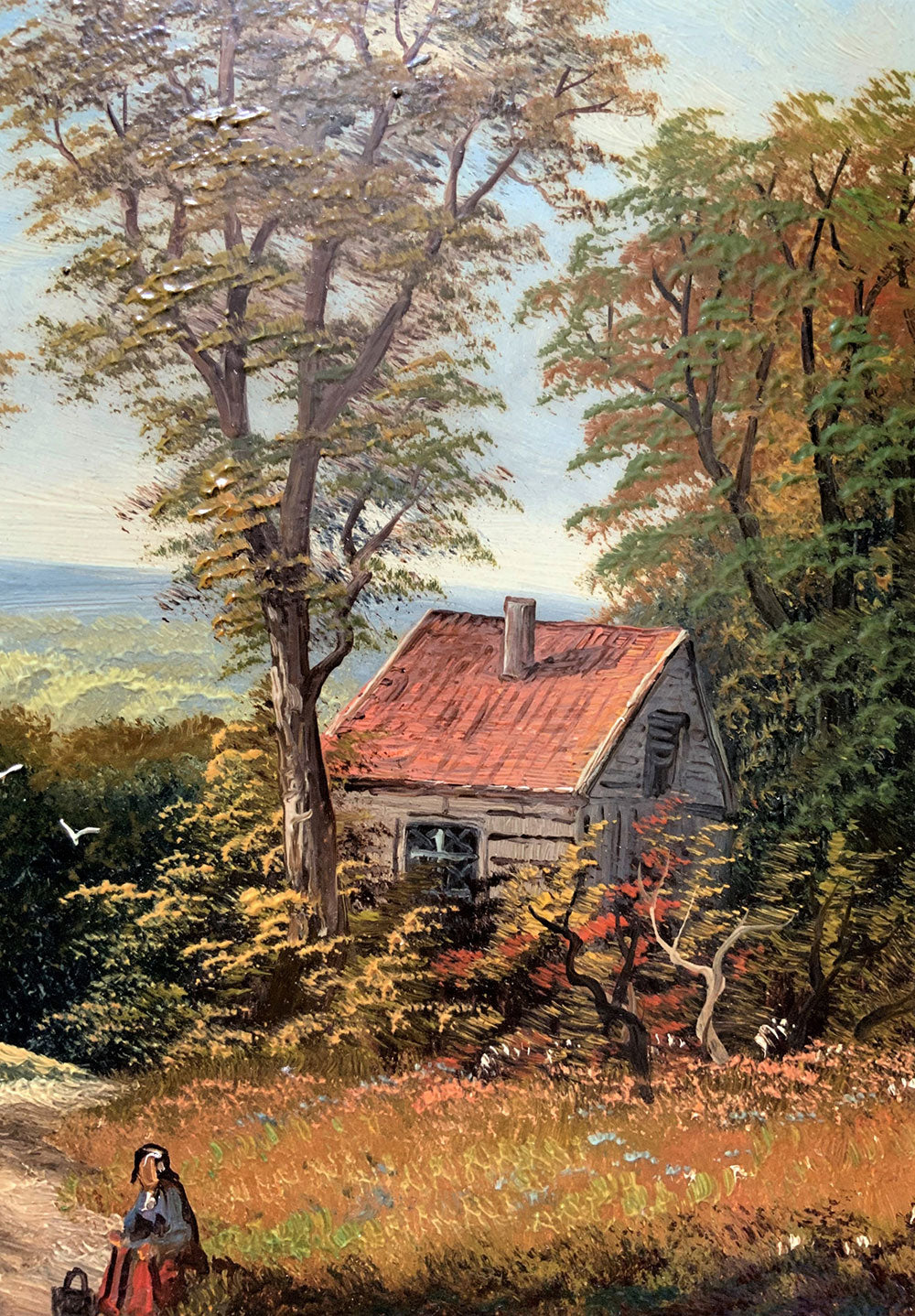 Cabin House in Nature Poster