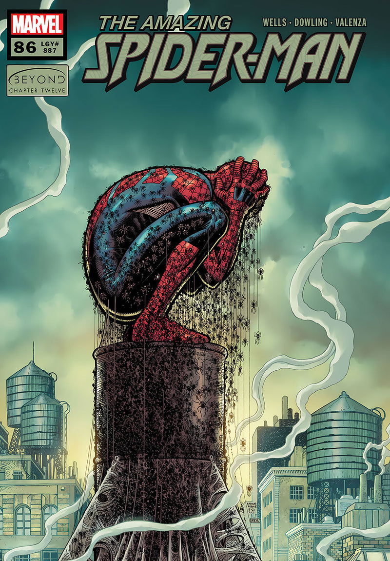 The Amazing Spider-Man comic metal poster design 07 on stainless steel by Chromaplate