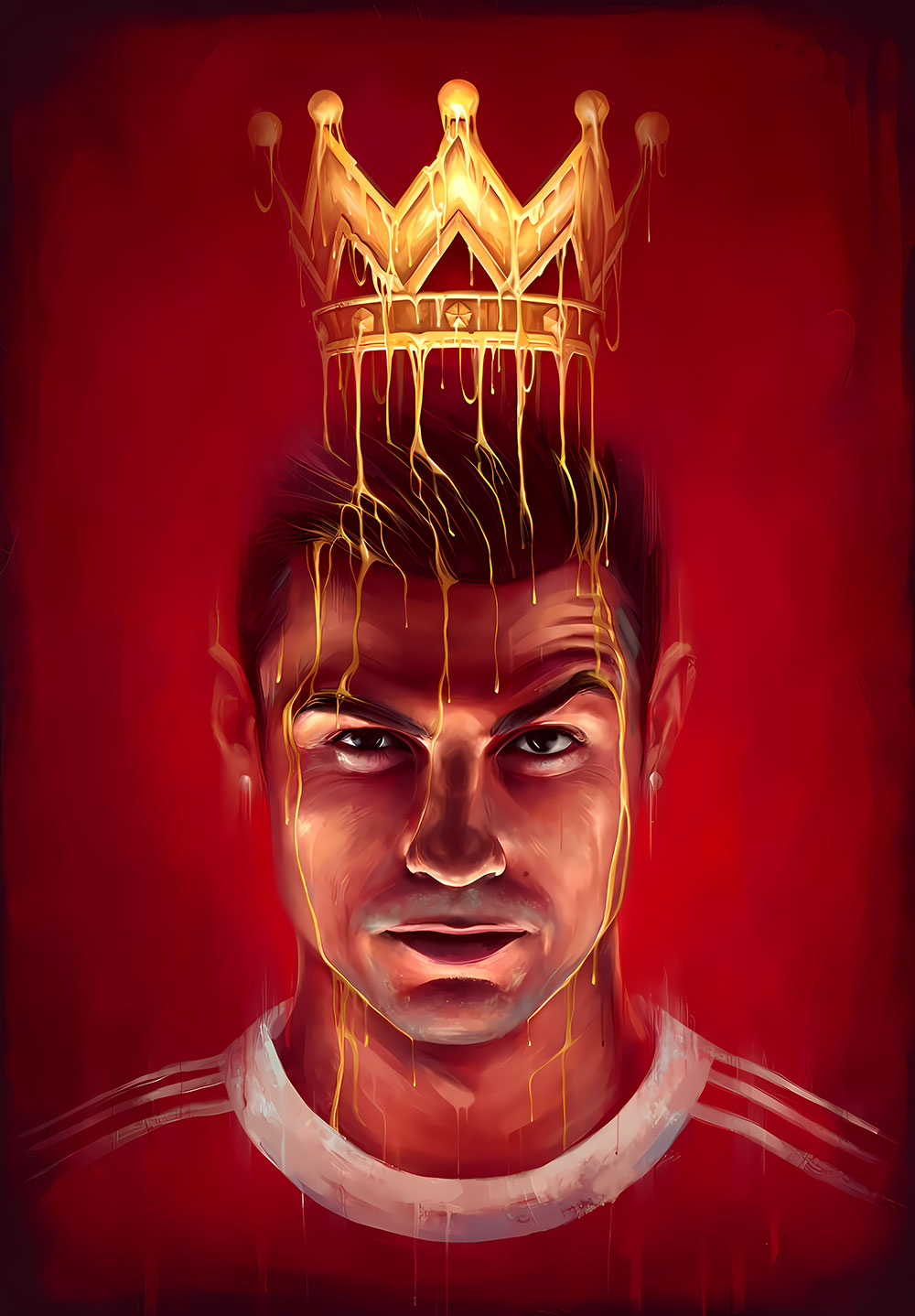 Christiano Ronaldo Football Poster