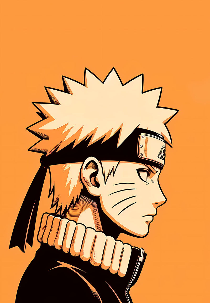 Naruto Anime Wall Art anime metal poster design 05 on stainless steel by Chromaplate