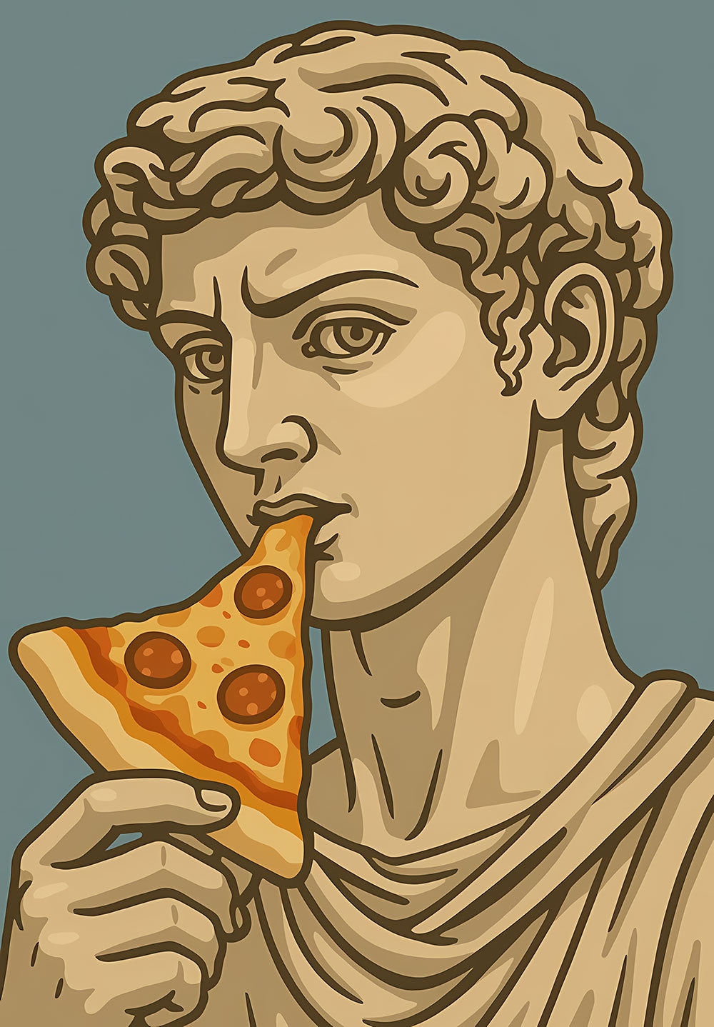 David Donatello Pizza Poster