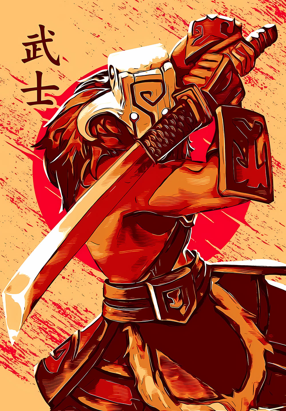 Jaggernaut Red Moon Dota 2 Poster