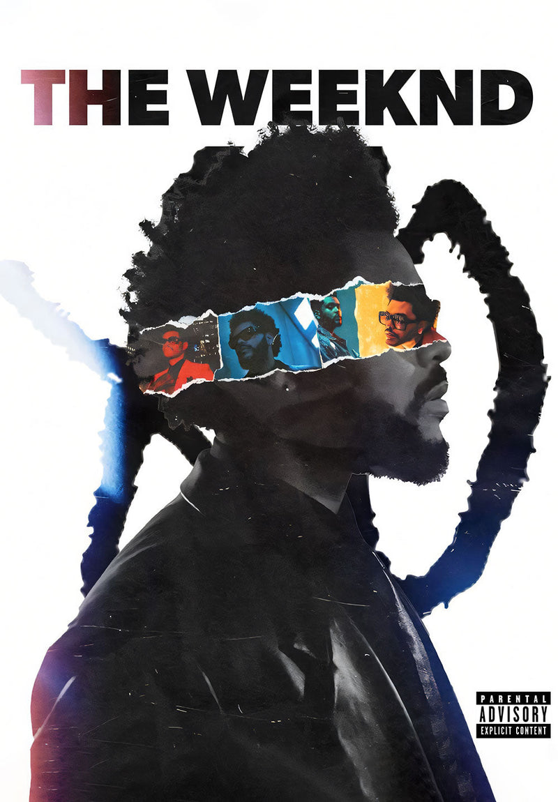 The Weeknd music metal poster design 03 on stainless steel by Chromaplate