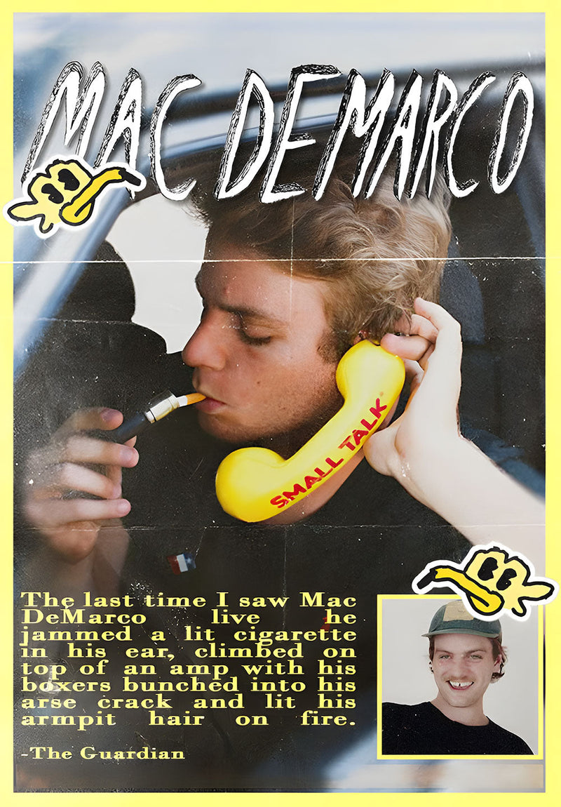 Mac Demarco Music Artist music metal poster on stainless steel by Chromaplate