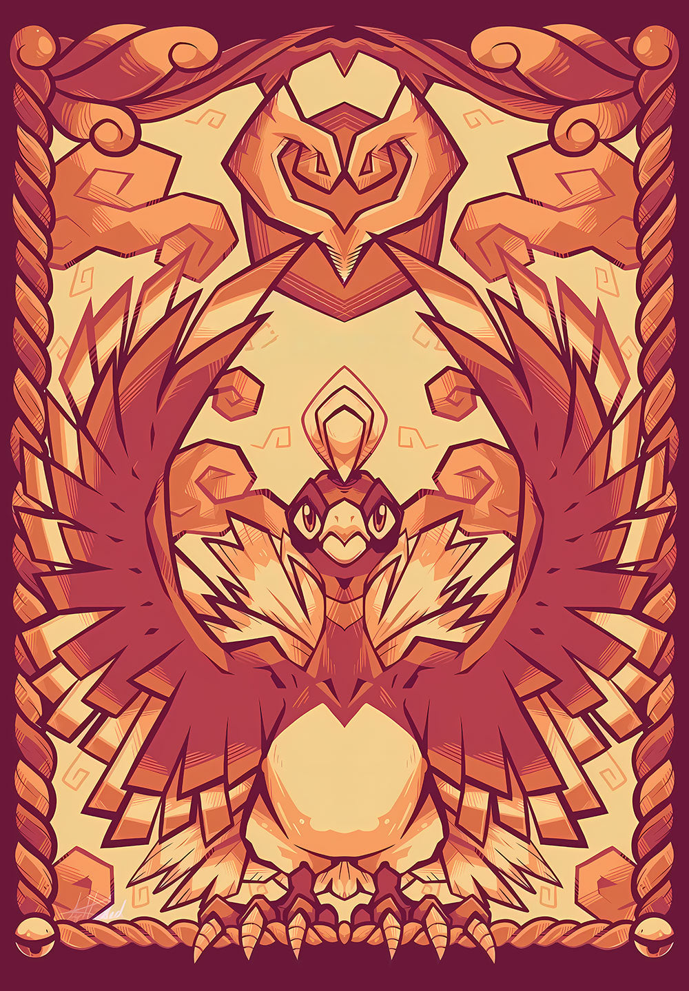 Ho-Oh Pokémon Poster