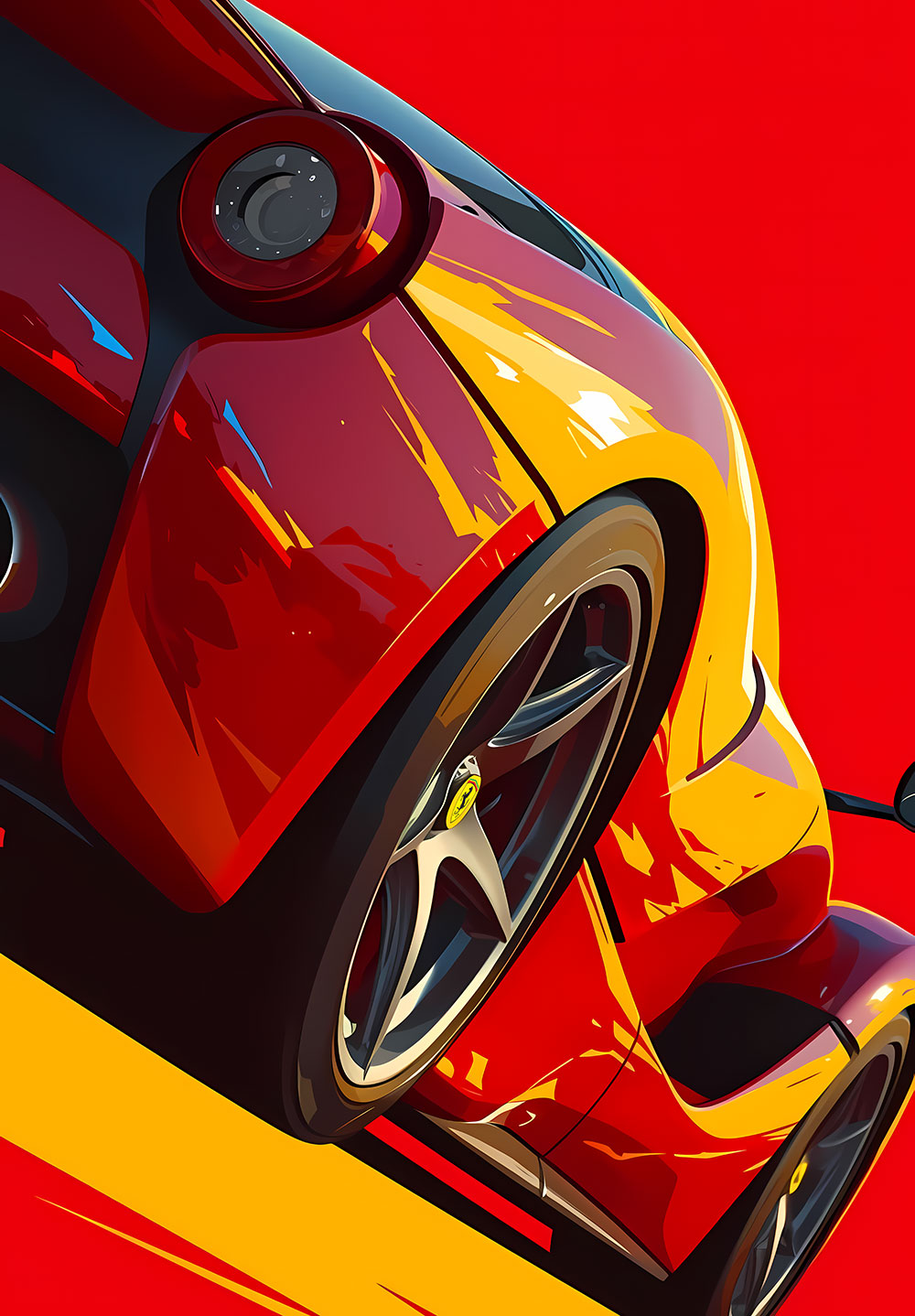 Ferrari Car Poster