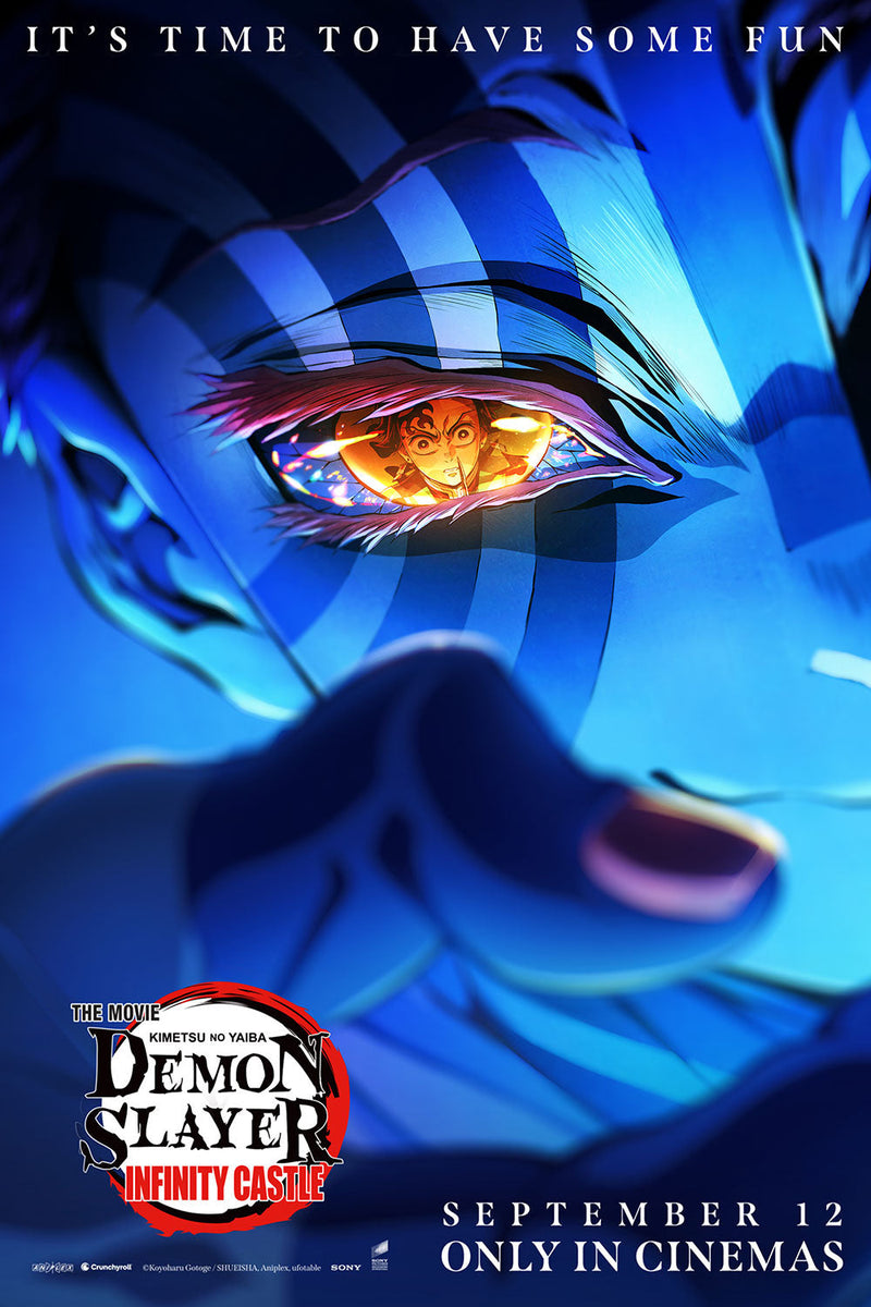 Akaza - Demon Slayer Infinity Castle anime metal poster on stainless steel by Chromaplate
