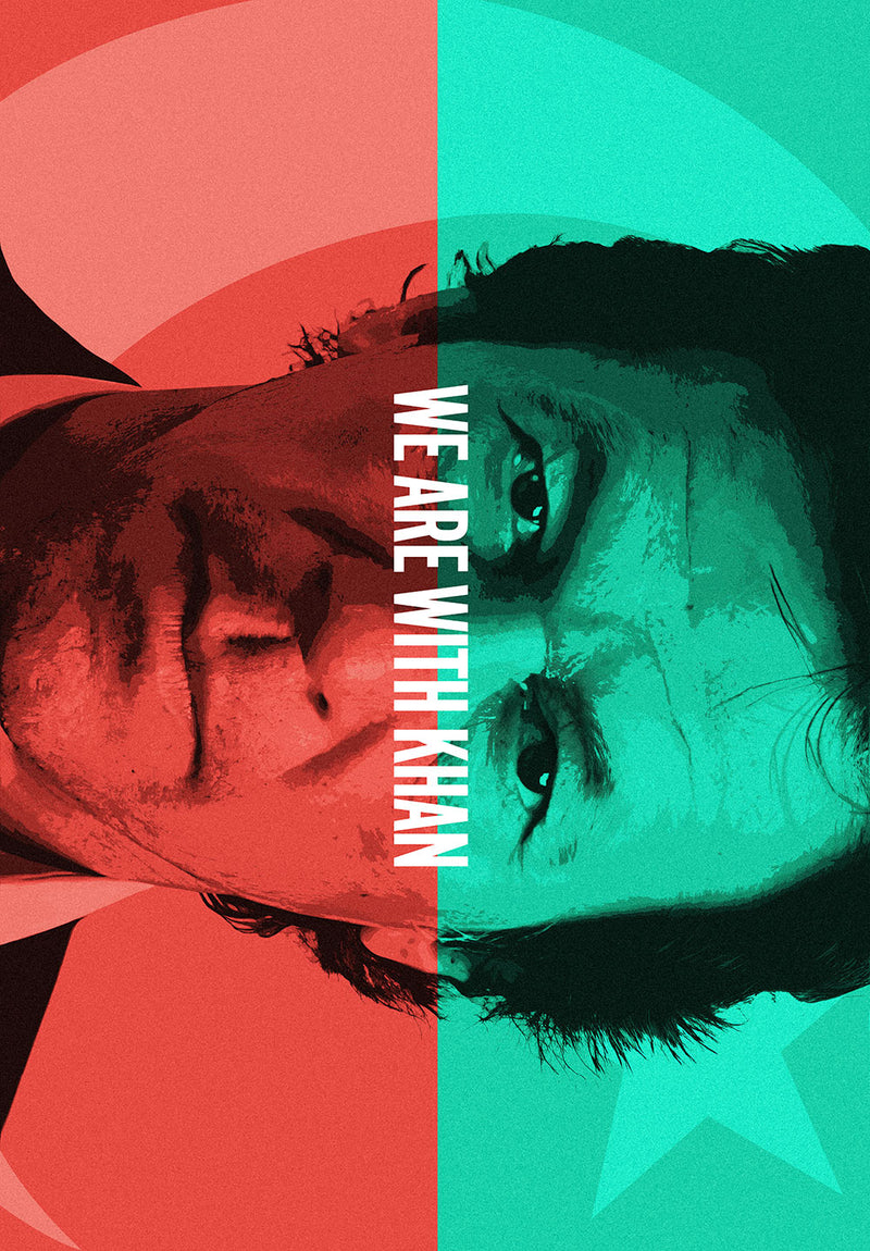 Imran Khan wall metal poster design 02 on stainless steel by Chromaplate