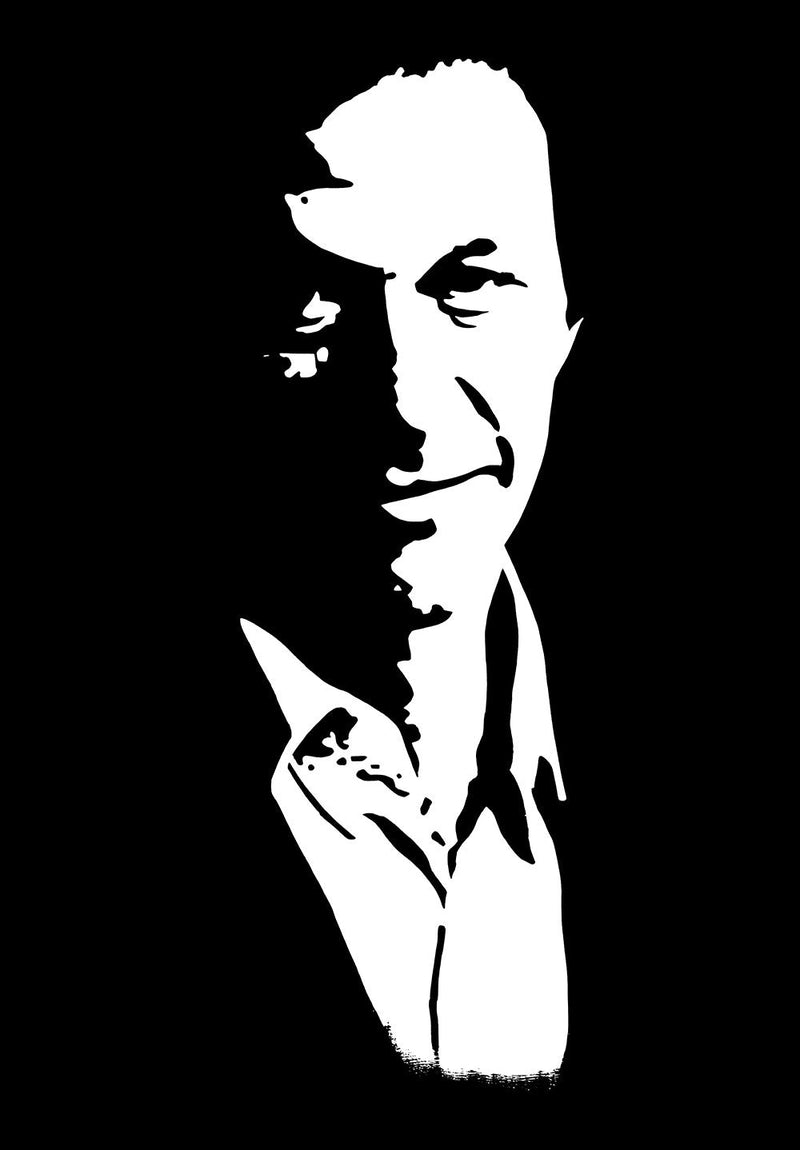 Imran Khan wall metal poster design 04 on stainless steel by Chromaplate