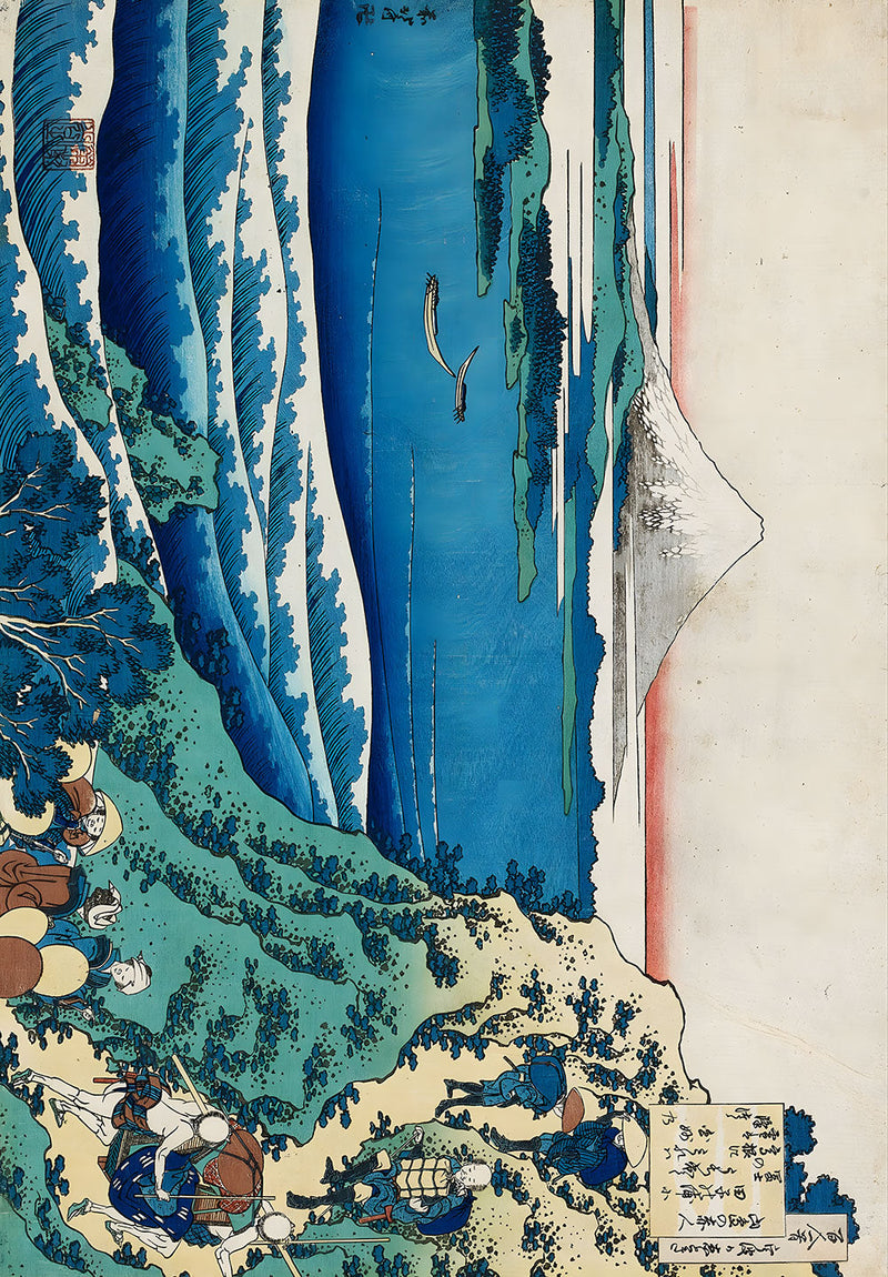 Utagawa Hiroshige wall metal poster on stainless steel by Chromaplate