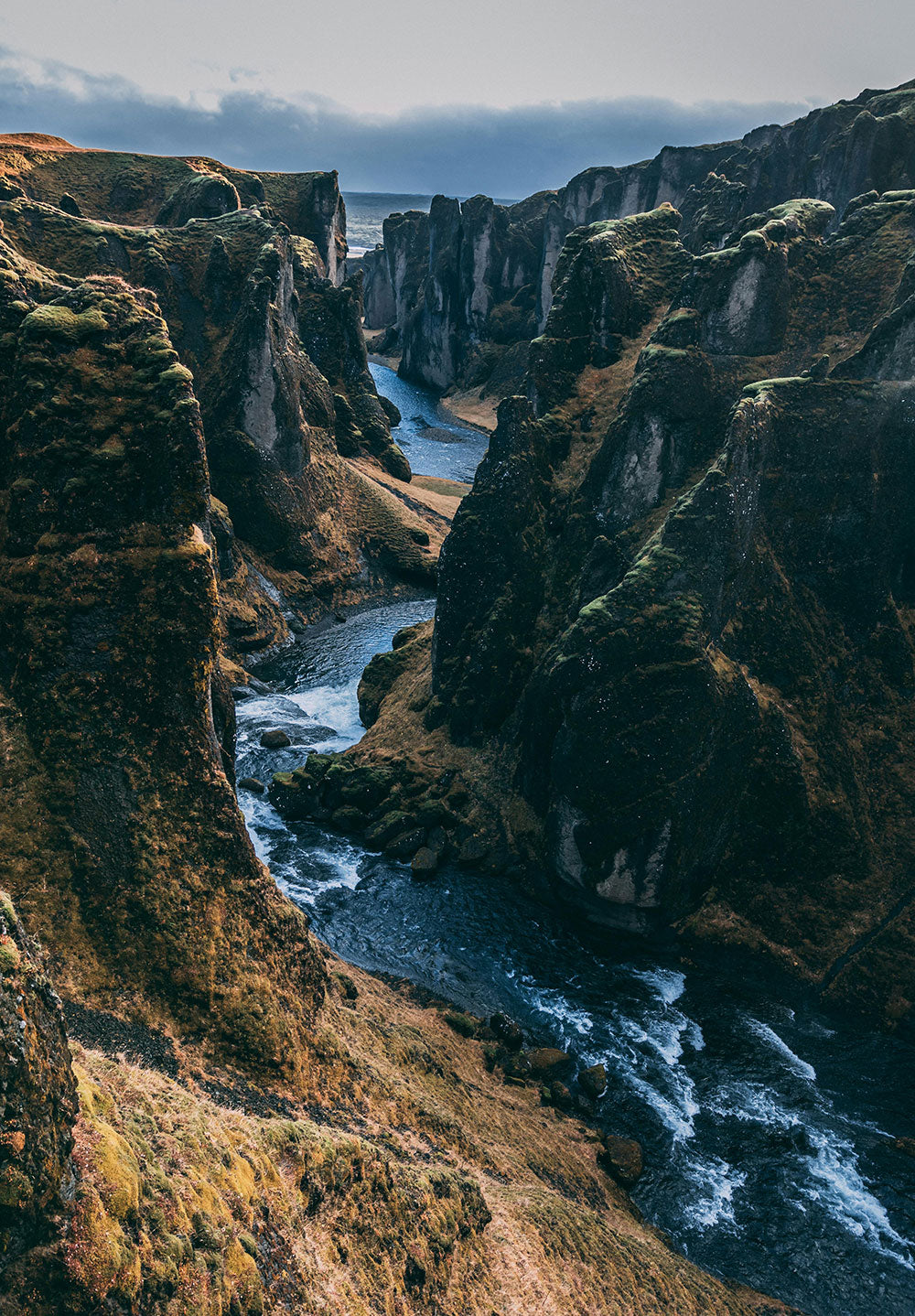 Mountains River Nature Poster
