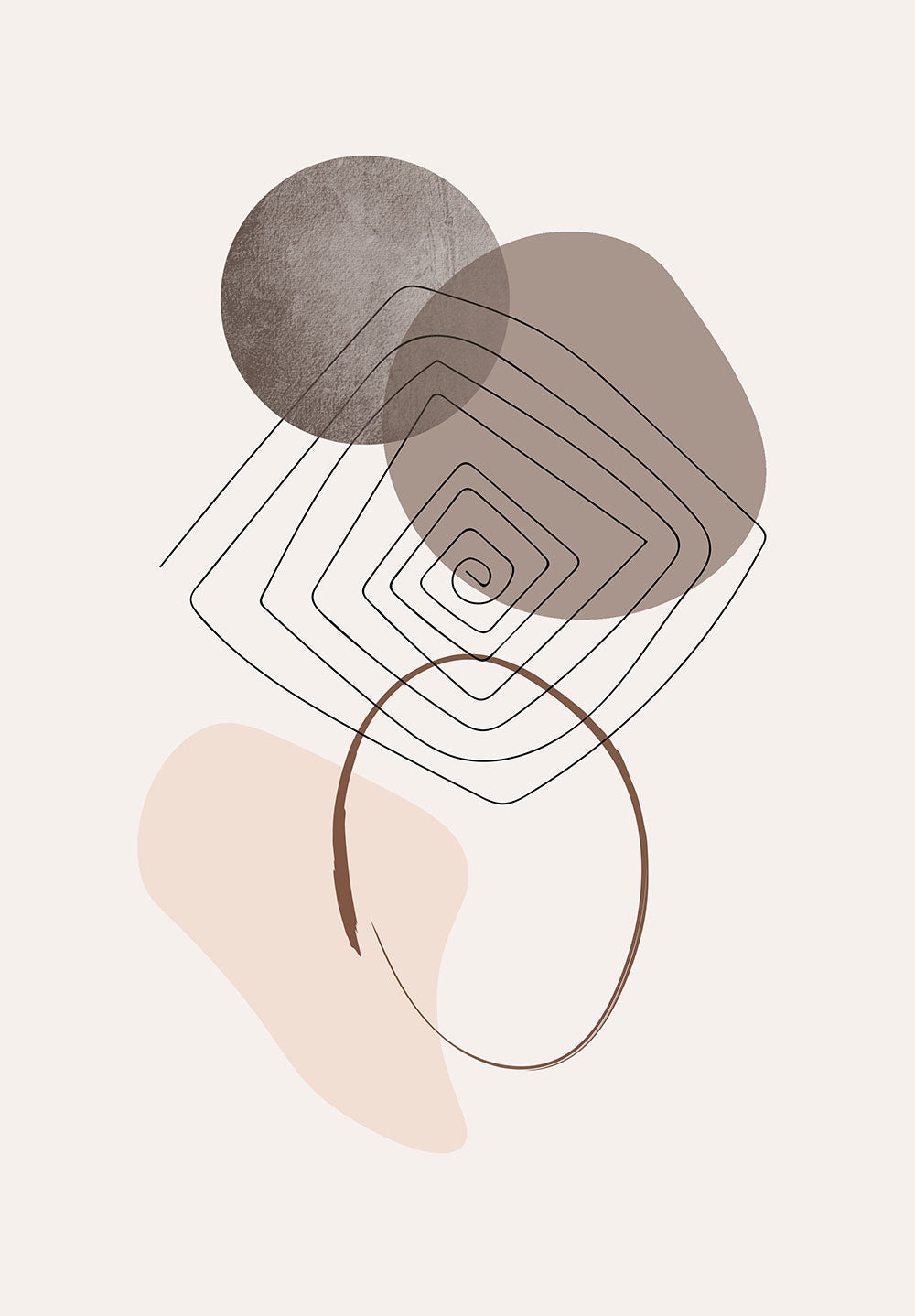 Modern Abstract Lines Poster