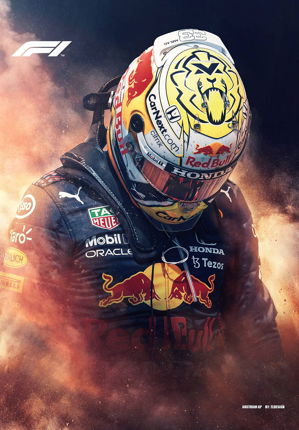 Max Verstappen F1 Poster