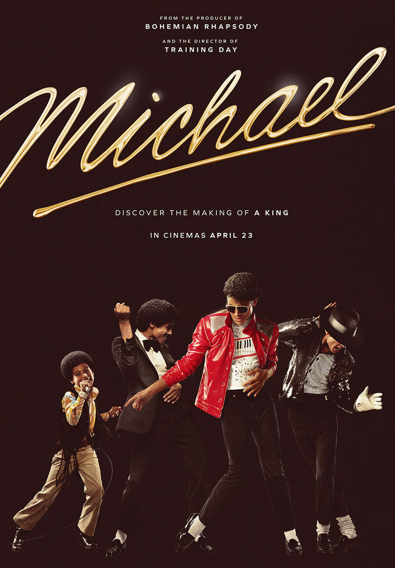 Michael Jackson Making of a King movie metal poster on stainless steel by Chromaplate