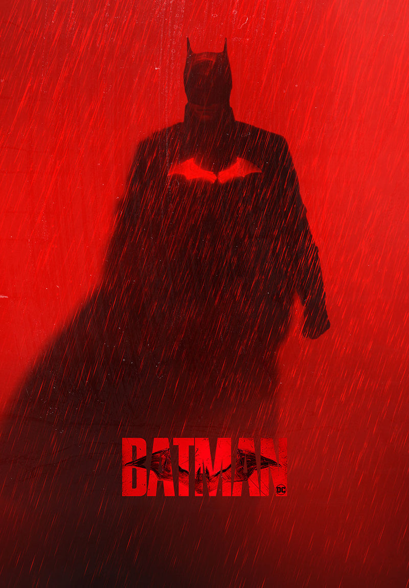 The Batman comic metal poster design 07 on stainless steel by Chromaplate