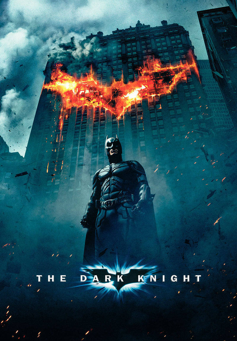 Batman The Dark Knight comic metal poster design 02 on stainless steel by Chromaplate