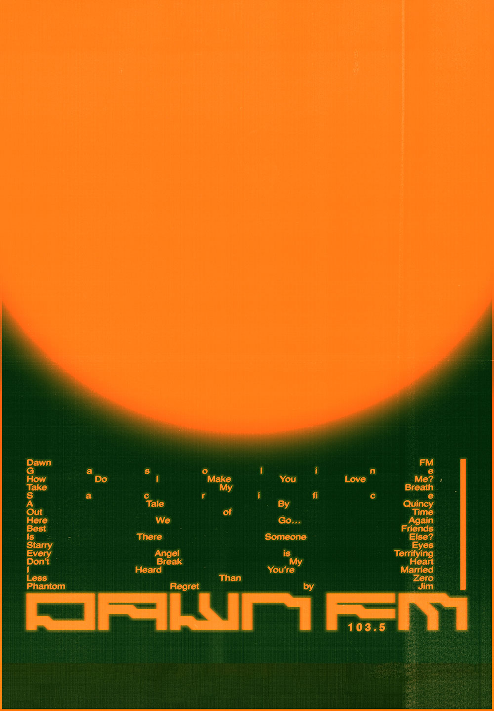 Weeknd Music Poster