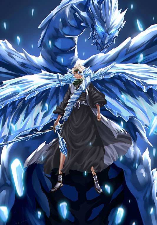 T?shir? Hitsugaya Bleach Anime Poster
