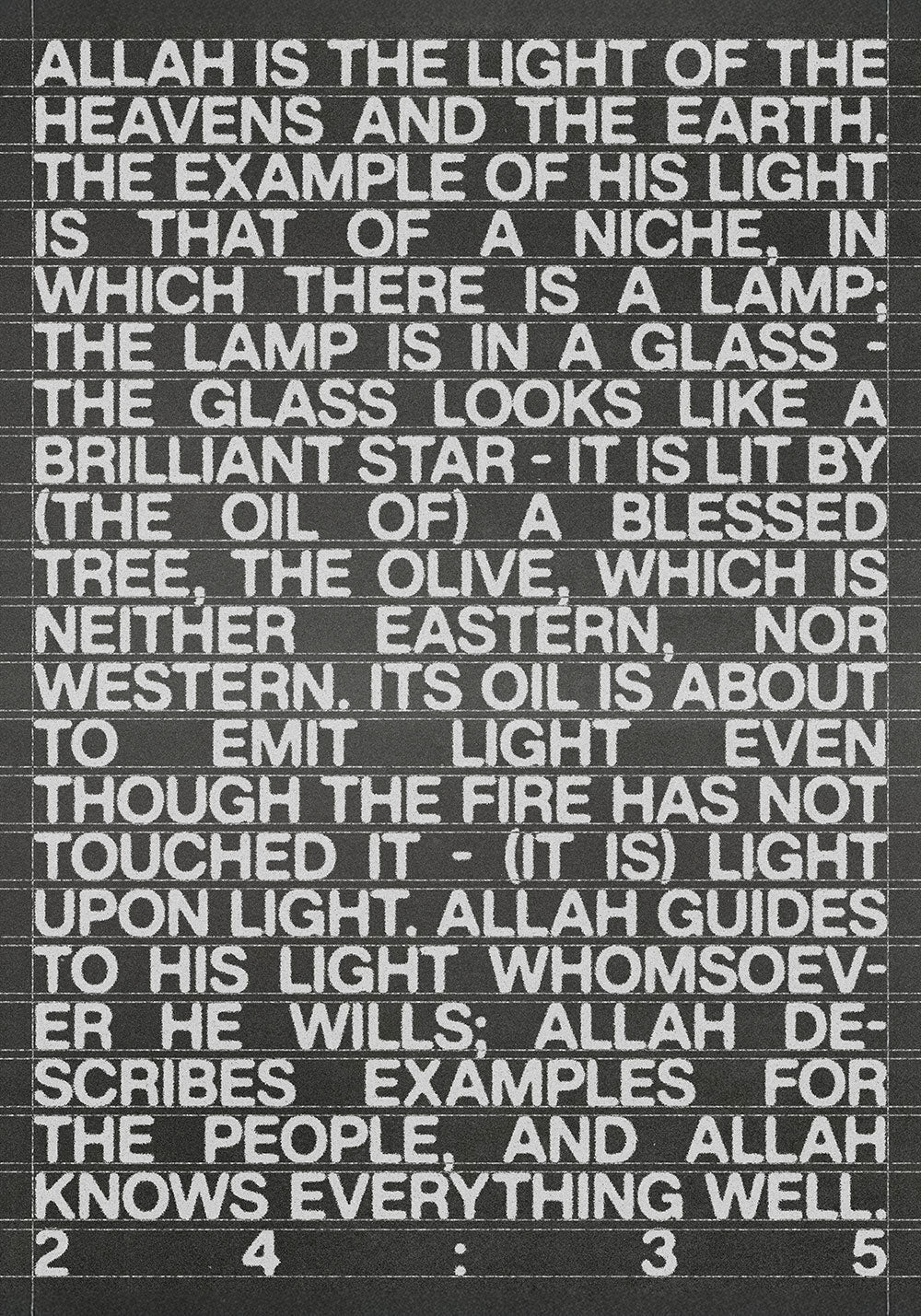 24:35 Islamic Typographic Poster