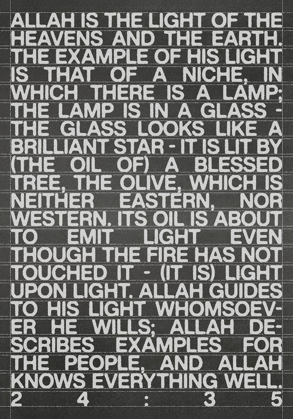 24:35 Islamic Typographic Poster