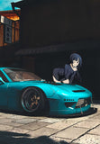 Mazda RX-7 Anime Poster