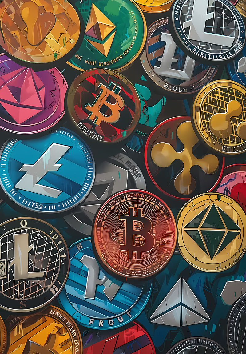 Bitcoin Motivational Wall Art motivational metal poster design 01 on stainless steel by Chromaplate