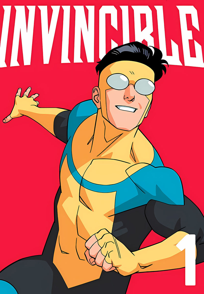 Invincible Cartoon Wall Art wall metal poster design 01 on stainless steel by Chromaplate