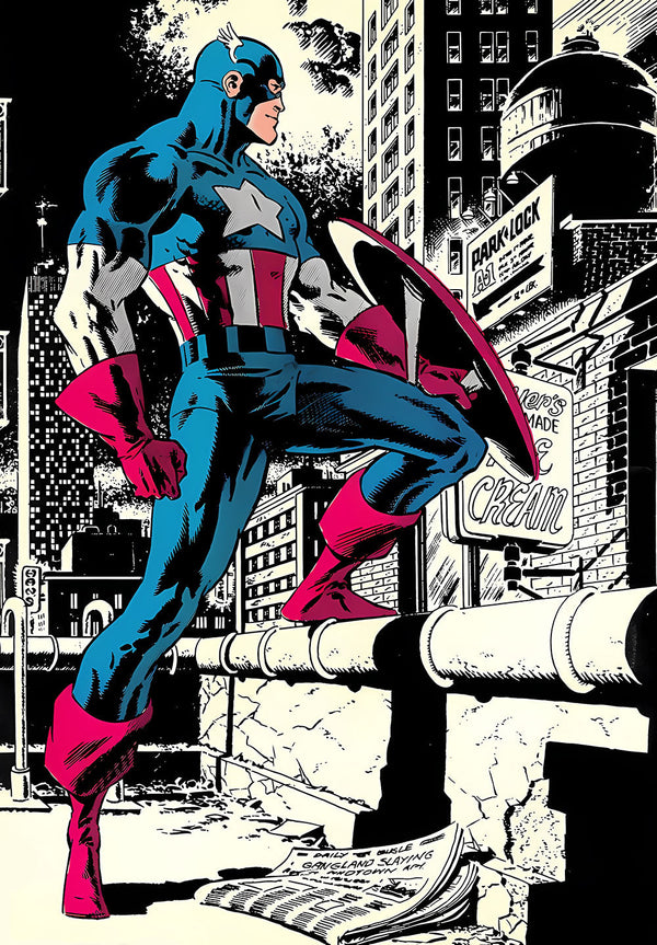 Captain America Comic Poster