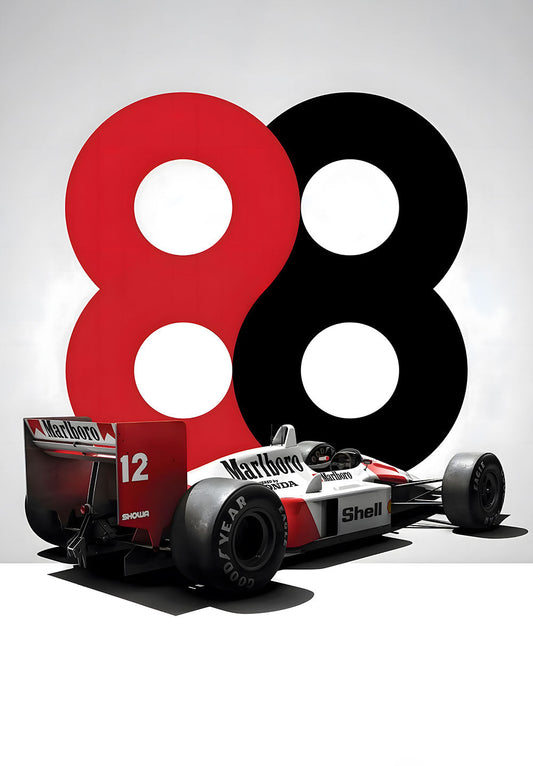 McLaren Ayrton Senna Car Poster