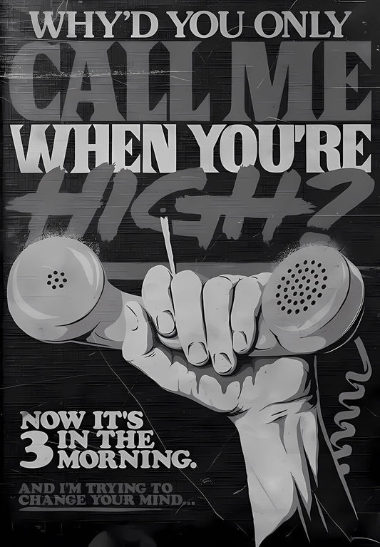 Arctic Monkeys Why'd You Only Call? Music Poster
