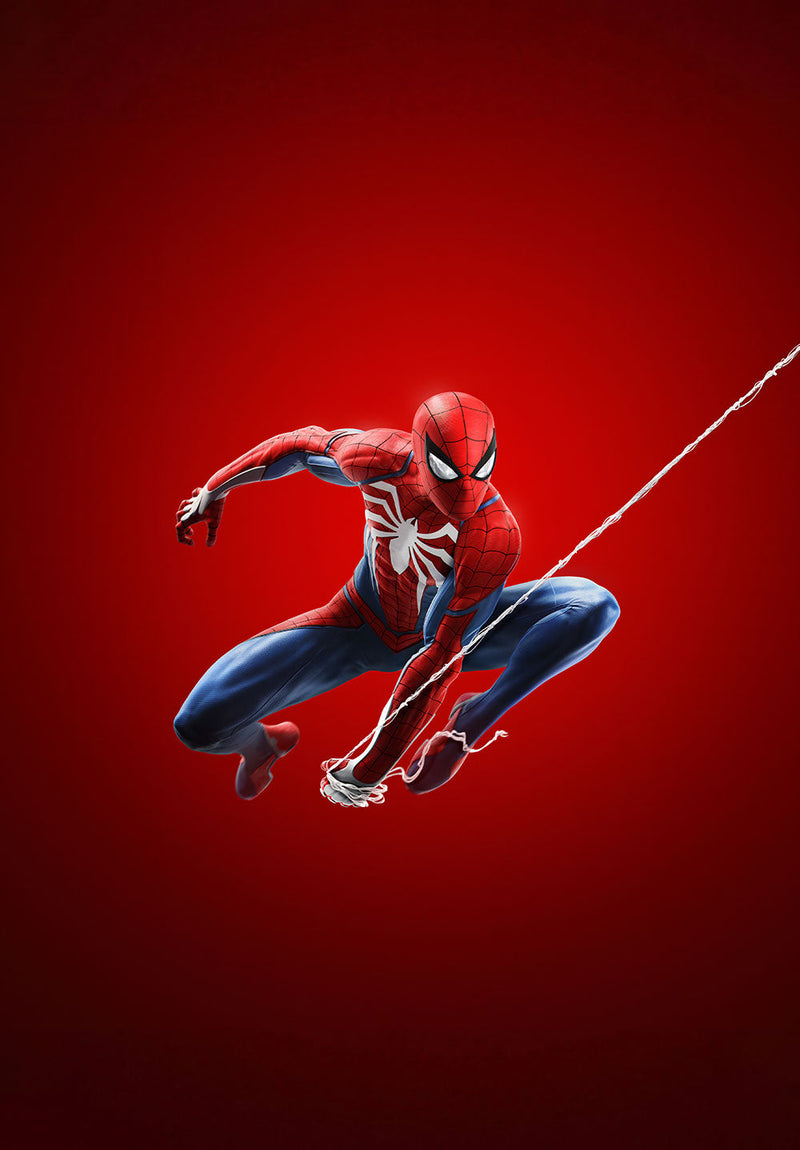 Marvel's Spider-Man comic metal poster design 02 on stainless steel by Chromaplate