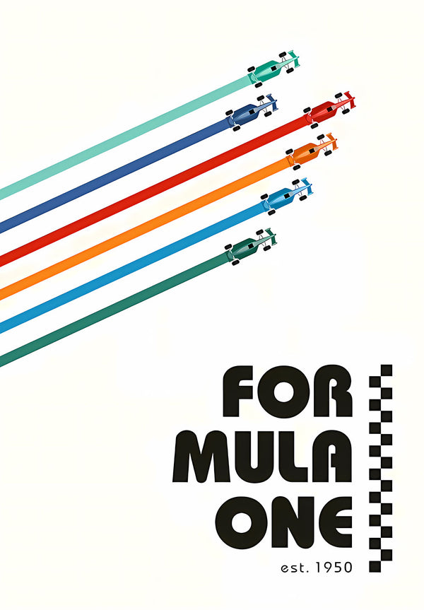 Formula 1 Cars Poster