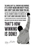 Thats How Winning Is Done Rocky Balboa Poster