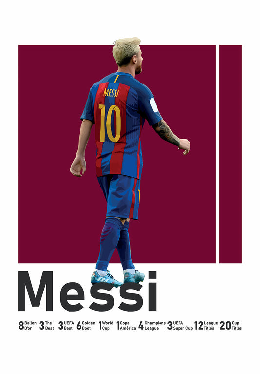 Messi Football Poster
