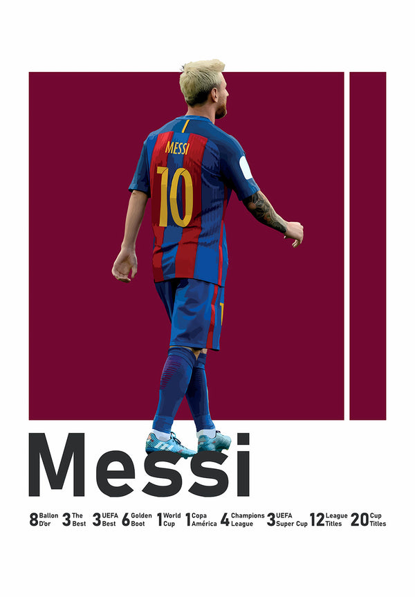 Messi Football Poster