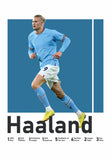 Haaland Football Poster