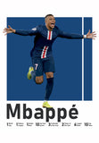 Mbappé Football Poster