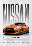 Nissan GTR R35 Car Poster