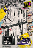 American Messy Collage Poster