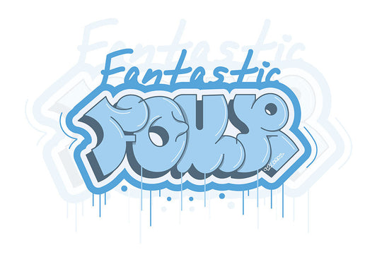 Fantastic Four Typography Poster