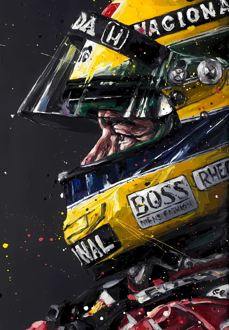Ayrton Senna Helmet Art