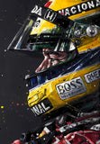 Ayrton Senna Helmet Art