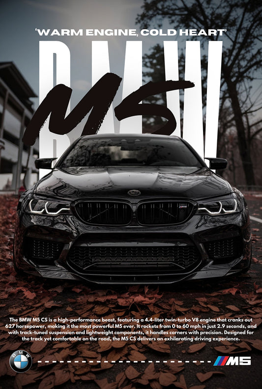 BMW M5 CS Poster