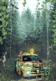 Deep Woods Rust Poster