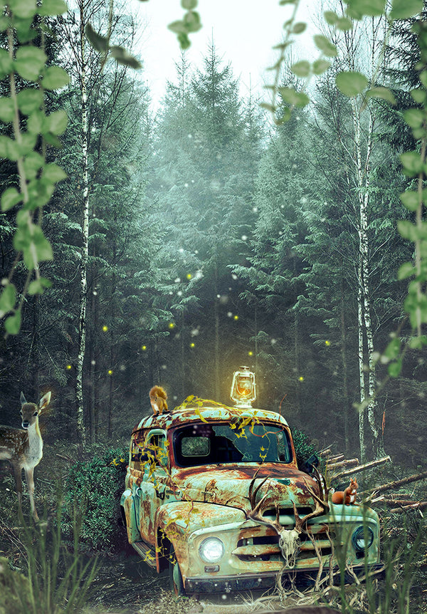 Deep Woods Rust Poster